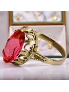 Vintage Ring Ruby 14K Yellow gold vrc134y